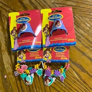 🆕Disney Hercules - Megara 2 pc hair set
